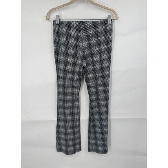Maeve Anthropologie Plaid Flare Pull On Pants Women XS Grey Retro Y2K Western - Picture 3 of 9